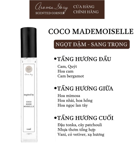 Nước Hoa Nữ Coco Mademoiselle EDP Aroma Story Size 10ml/50ml